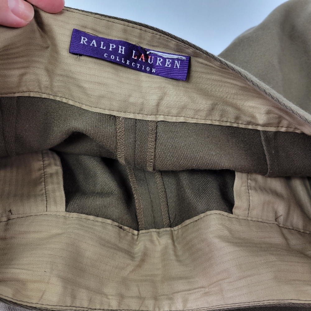 RALPH LAUREN Purple Label Collection Wide Leg Pants Sz 2 - Picture 6 of 15
